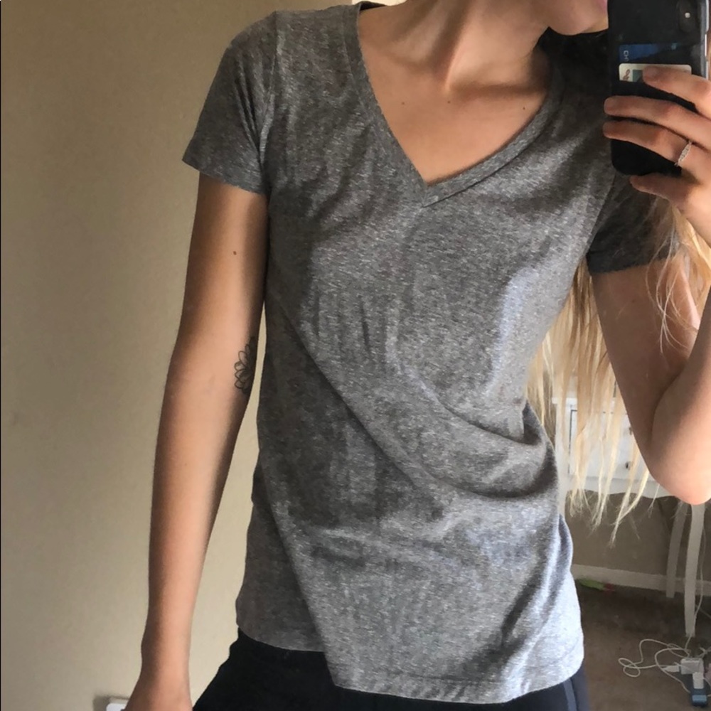 Grey V Neck
